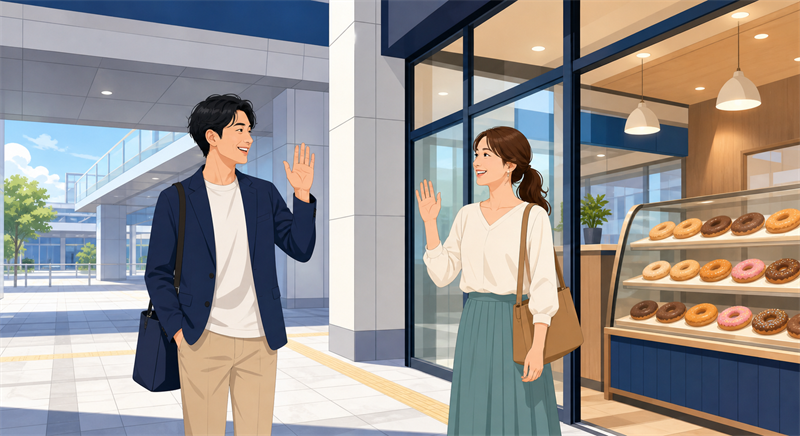津は駅ビルの中で合流するのが早い