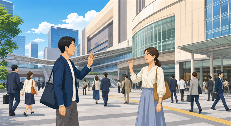大阪駅構内のカフェは電車で来る相手と合流しやすい